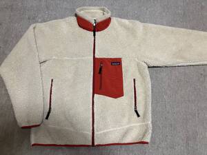 希少 Patagonia パタゴニア 2007年 クラシック レトロｘ フリース ジャケット 浜田雅功 着用モデル size L ナチュラル x レッド