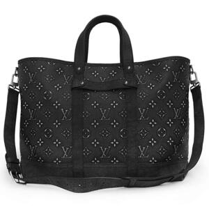 （新品・未使用品）ルイ ヴィトン LOUIS VUITTON トロリー トート ショルダー ハンドバッグ レザー モノグラム 黒 シルバー金具 M21371