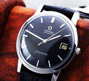 OMEGA オメガ SEAMASTER シーマスター Cal.565 166.003 Black Dial メンズ 自動巻き (極美品、OH済み) / 34mm