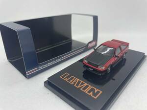 ホビージャパン 1/64 トヨタ カローラ TOYOTA COROLLA LEVIN AE86 3 DOOR Customized Ver Red/Black HJ641037CRK J08-1-035