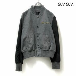 【送料無料】G.V.G.V. ジーヴィジーヴィ★ブルゾン ボタン止め 袖切替 チャコールグレー