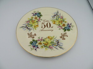 【618】50th Anniversary プレート BONE CHINA ENGLAND