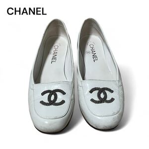 CHANEL シャネル チェーン ココマーク ローファー パンプス 36 G32696 