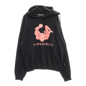 ワイプロジェクト 21AW Kamasutra Double-Neckline Hoodie カーマスートラ ダブルネックプルオーバーフーディーパーカー ブラック