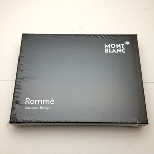 【非売品 稀少品】■モンブラン トランプ Montblanc Romme Canasta Bridge Playing Card 新品 シュリンク未開封 ノベルティ NOS■