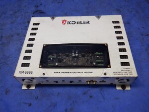 KOIILER パワーアンプ　ＸＭ-6666　2ｃｈ　MAX420Ｗ　23071809