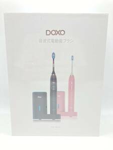 E【2003】DOXO 音波式電動歯ブラシ ブラック 製品型番：D8 ６段階モード機能 IPX7防水 ２分間オートタイマー【460102000023】