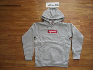 【新品未使用】16aw Supreme Box Logo Hooded Sweatshirt Heather Gray small シュプリーム グレー Sサイズ ボックスロゴ パーカー