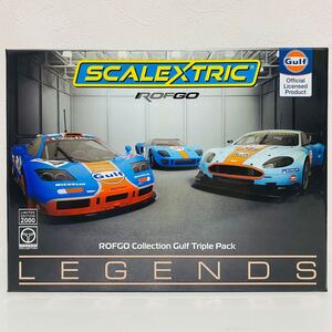 【美品】SCALEXTRIC スケーレックストリック 1/32 LEGENDS ROFGO Collection Gulf Triple Pack ガルフ スロットカー ミニカー 動作未確認