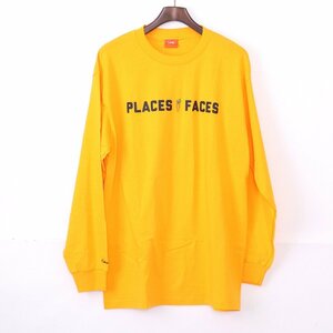 未使用 キャロッツ プレイシズプラスフェイシズ CARROTS × PLACES+FACES ロングスリーブカットソー L イエロー GG556