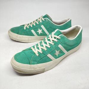 即決!限定! 日本製 CONVERSE STAR & BARS J SUEDE 29cm 緑 / コンバース ジャックスター スエード