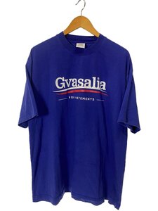 VETEMENTS◆23SS/GVASALIA S/S T-SHIRT/Tシャツ/S/コットン/BLU/UE63TR221N