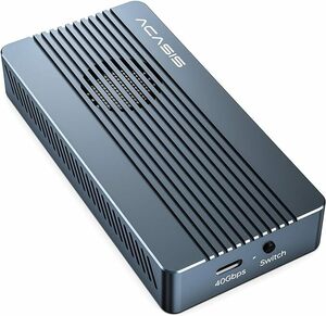 ACASIS，40Gbps超高速，M.2SSD外付けケース,USB4.0 NVMe M.2 SSDケース,Thunderbolt 4/3 USB4/3.2/3.1/3.0/2.0互換性あり,ファン付き