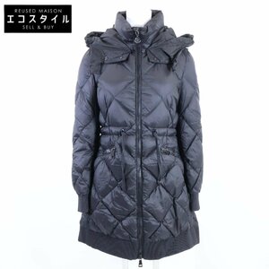 国内正規/ MONCLER モンクレール VERRERIEヴェリエリ フード付ダウン コート 0 ブラック レディース