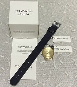 TID Watches ティッドウォッチズ　No.1　36mm ユニセックス　ブラックネイビーベルト　未使用　長期保管