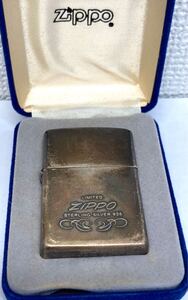 1円〜！ZIPPO ジッポ ライター STERLING SILVERスターリングシルバー 925 約60.5g 喫煙具 喫煙グッズ 火花確認 箱付き アンティーク 雑貨 