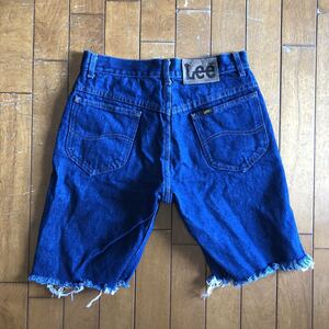 ☆ 【 Lee 】★MADE in USA 200 濃紺デニム　カットオフ ショートパンツ★W30