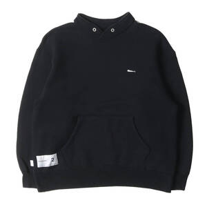 DESCENDANT スウェット サイズ:2 20AW Ron Herman スタンドカラー スウェットシャツ ROO STAND COLLAR SWEAT DESCENDANT ブラック