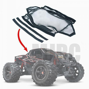 1/5 Traxxas X-MAXX XMAXX 77076-4防水カバー保護シャーシダストおよび砂防カバー、Rc自動車部 ZCL322