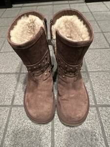 UGG australia ブーツ 24cm 3329 W CLOVIS スエード スタッズ付きブーツ アグ クロヴィス