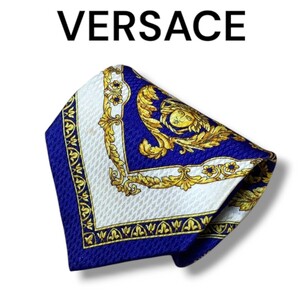 【1円スタート】VERSACE ヴェルサーチ ネクタイ ハイブランド ブランド イタリア製 シルク シルク100% 総柄 メデューサ