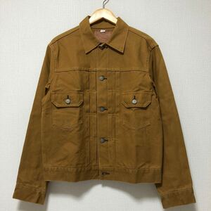 (k) SUGAR CANE シュガーケーン 602 2nd キャメル 長袖 ジャケット ブラウンダック 1953年モデル サイズ38 