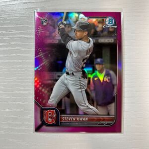 2022 Bowman Chrome Steven Kwan pink refractor 299枚限定