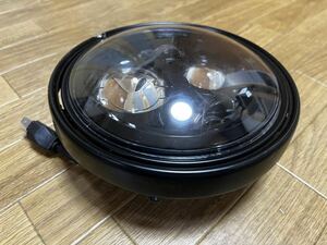 ジャンク★7インチ H4 プロジェクター LED ヘッドライト ヘッドランプ
