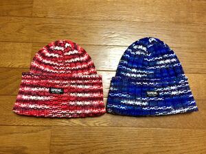 【新品 赤 Scatter Knit Beanie】 supreme シュプリーム ビーニー ニット帽 loose gauge small box logo s new era 24aw 24fw 