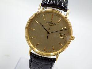 355868【1円スタート】LONGINES ロンジン 稼動品 L4720.2 グラウンドクラシック デイト メンズ 時計 クオーツ ケース32mm