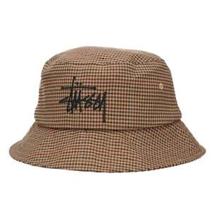 ステューシー STUSSY サイズ:L/XL チェック柄バケットハット 中古 BS55