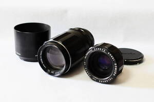 【２本セット】Asahi Opt. Co. Super-Takumar 135mm F3.5／SANKYO KOHKI KOMURA TELEMORE FOR PENTA X2【ケース付き】XC