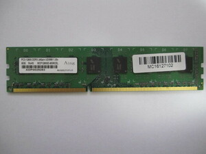 Aing PC3-12800 DDR3 240pin 8GBが1枚　 動作品