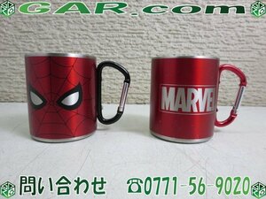 ML2 MARVEL/マーベル ステンレス マグカップ スパイダーマン グッズ コップ アウトドア キャンプ 2個セット