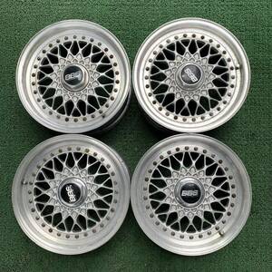 MC546-404 【希少！】BBS RS036 15インチ 7J＋25 PCD114.3 4穴 4H ホイール 4本 AE86 スカイライン セドグロ フェアレディZ 180SX シルビア