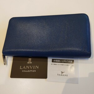 ■LANVIN COLLECTION■ランバン■ラウンドファスナー長財布■ファスナーコインケース付■