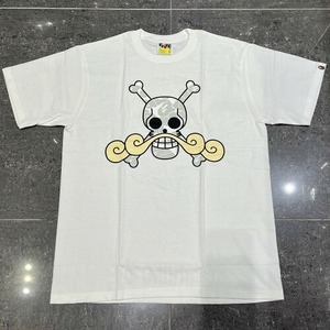 A BATHING APE ONE PIECE ROGER FLAG MARK TEE Lサイズ 2012年 アベイシングエイプ ワンピース ゴールドロジャー半袖Tシャツ BAPE