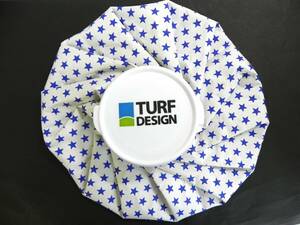 TURF DESIGN ICE BAG 星柄 ホワイト/ブルー 氷嚢 アイスバッグ サイズ26cm ターフデザイン 氷 夏 暑い日【中古】[YS002_2404151123_001] 