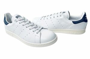 極美品!! 希少!! 14年 adidas stan smith D67362 スタンスミス レザー ネイビー 白 x 紺 天然皮革 us 12 / 30 ㎝