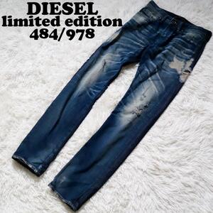 【978着限定】ディーゼル/DIESEL BUSTER limited edition リミテッドエディション スリムテーパードデニムパンツ ジーンズ クラッシュ加工