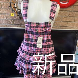 新品即決送料無料ピンクラテ　サロペットスカート 定価3990サイズs