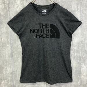 【1円スタート】新品 タグ付き THE NORTH FACE ノースフェイス ロゴTシャツ レディース M ハーフドーム 黒 ブラック 正規品 US限定 NT-032