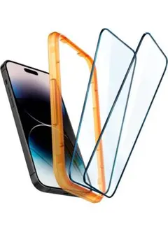 Spigen AlignMaster 全面保護 ガラスフィルム iPhone