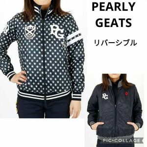 パーリーゲイツ　中綿ブルゾン　ベスト　スター　リバーシブル　ダブルジップ　1/M　PEARLY GATES