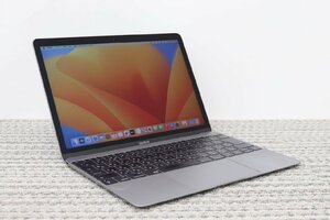 N①TN02 1円♪【2017年！core m！】Apple / MacBook A1534(Retina,12-inch,2017) / CPU：core m3-1.2GHz / メモリ：8G / SSD：256G