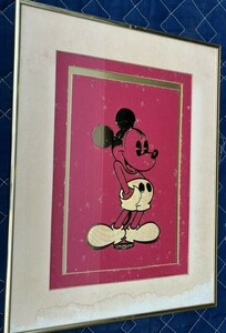 Mickeymouse　ミッキーマウス　ディズニー　アート　1975年　金メッキ　限定版　中古　保管品　現状品　希少　レトロ　レア　昭和