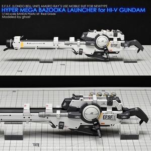 RG 1/144 Hi-νガンダム専用ハイパー・メガ・バズーカ・ランチャー用水転写式デカール