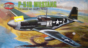 AIRFIX/1/72/アメリカ陸軍航空隊ノースアメリカンP-51Bムスタング戦闘機/未組立品