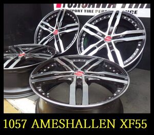 【1057】T0303254◆AME SHALLEN XF55◆20x8J 5穴 PCD114.3 +45◆4本 フーガ アルファード など