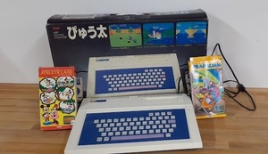 L0120-04　ゲーム機 TOMY 16BIT GRAPHIC COMPUTER ぴゅう太　本体　コントローラー　ソフト2本